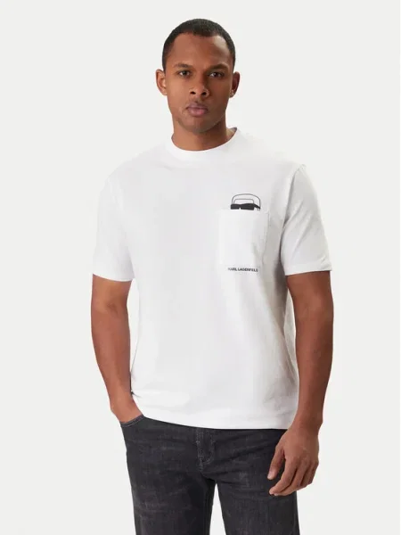 KARL LAGERFELD Tricou alb
