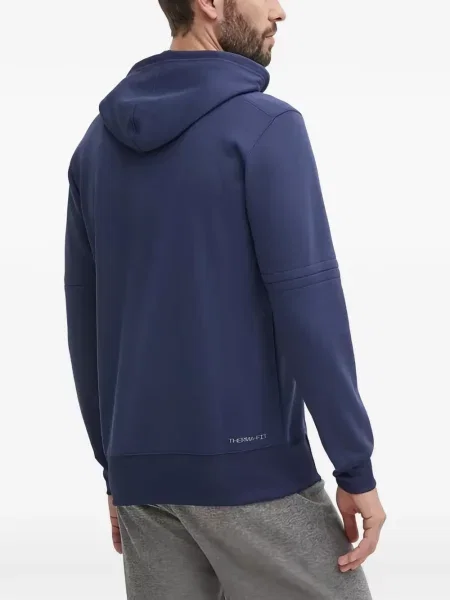 Slip de baie Nike cu cordon cu imagine tricotate albastru