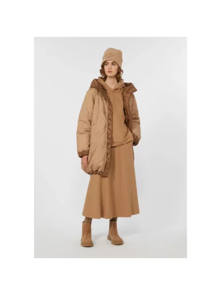 Bluza z kapturem Weekend Max Mara z kapturem brązowa