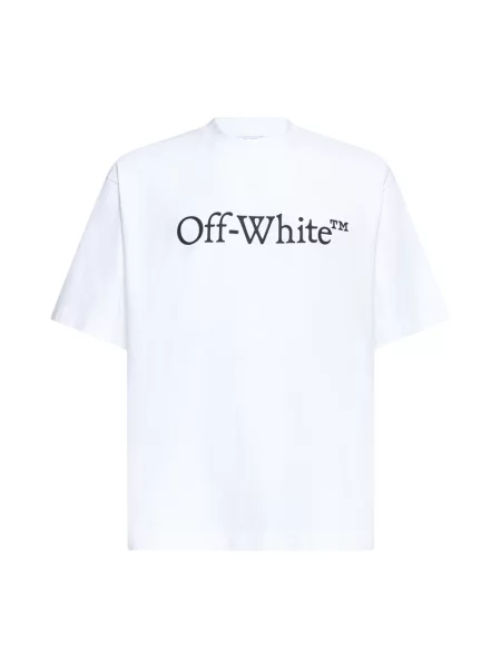 T-shirt Off-White Big Bookish Skate S/S Tee White Black S biała