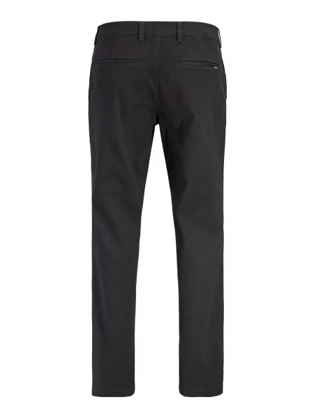 JACK & JONES Chino nohavice JWHOLLIE ABEL' čierna