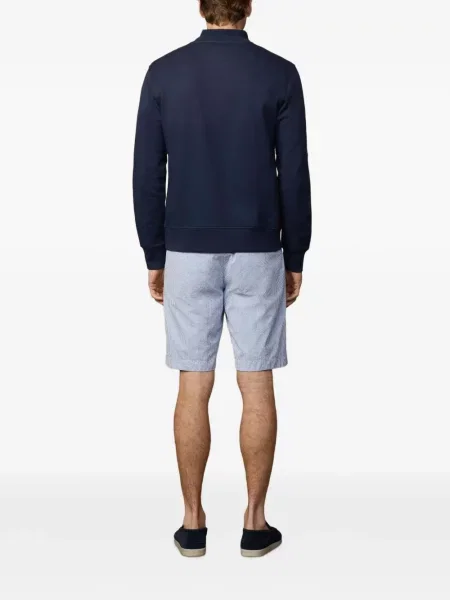 Pulover Hackett London cu decolteu rotund albastru