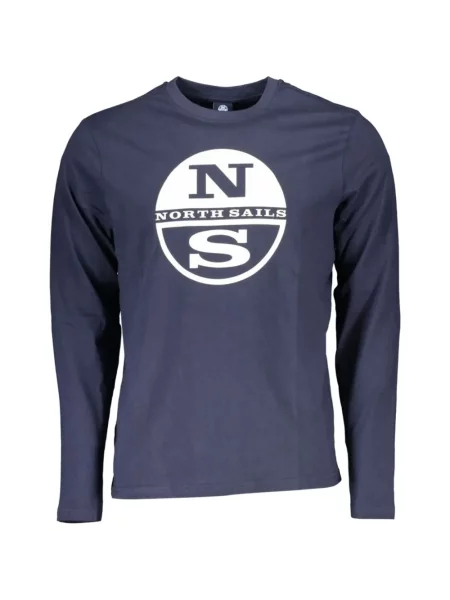 Lung tricou North Sails cu imagine albastru