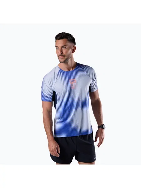 Tricou de alergare pentru bărbați Rossignol Sapa Ultra Tee dazzle blue line fogg albastru
