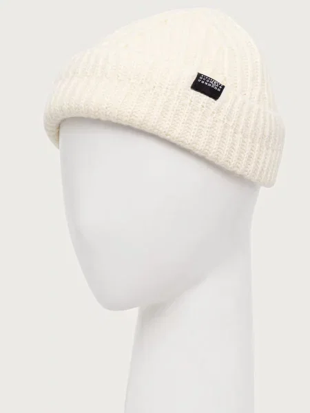 Maison Margiela czapka beanie z wełną beżowa