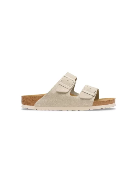 Birkenstock papuci din piele Arizona alb