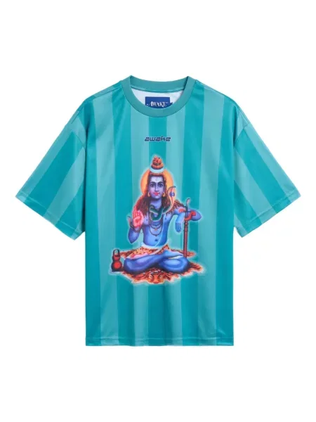 Tricou Awake Ny din jerseu albastru