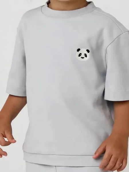 Donsje tričko Jarne T-shirt Panda modré