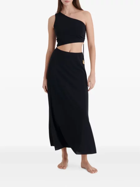Rochie midi Eres până la genunchi de costum negru