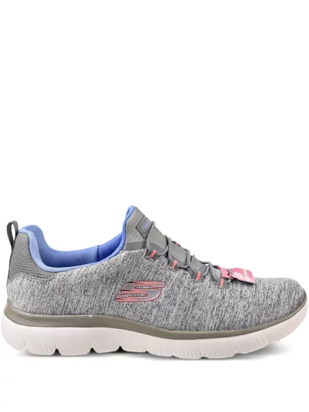 Fűzős csipkés sneaker Skechers szürke