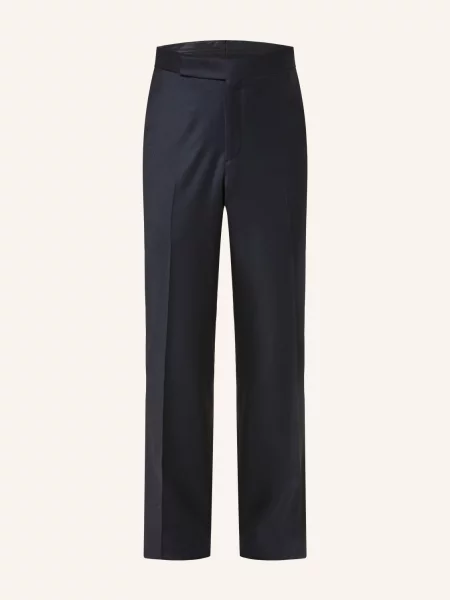 Lardini Flanelové Kalhoty Regular Fit tmavě modrá