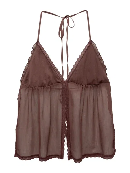 Pull&Bear Top češnjevo rdeča