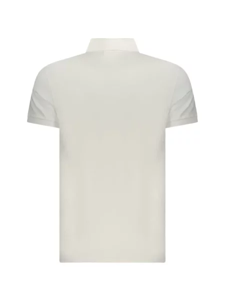 Scurt tricou polo Calvin Klein alb