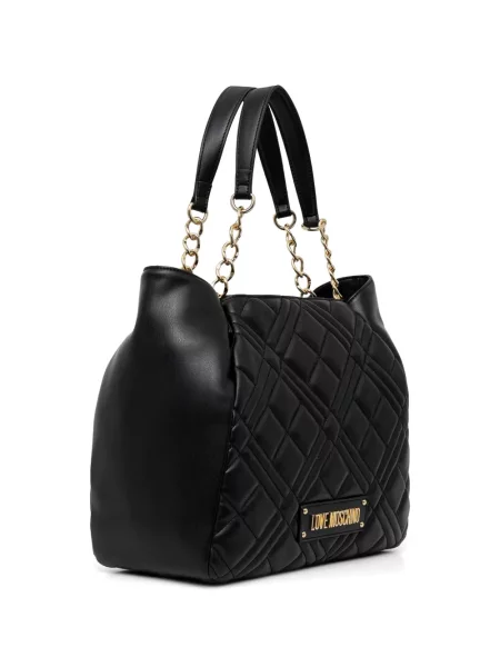 Colier Love Moschino matlasat negru