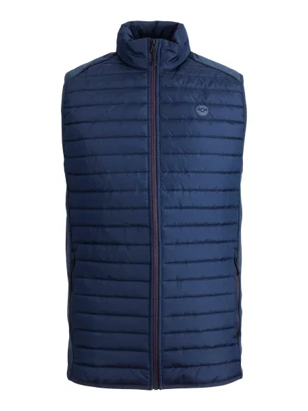 JACK & JONES Brezrokavnik mornarska / siva modra