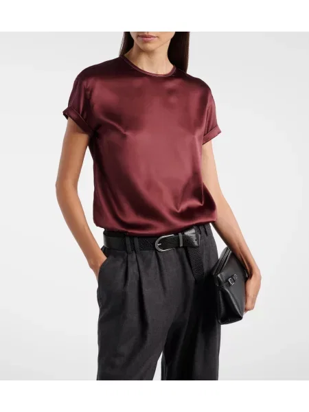 Tricou Brunello Cucinelli din satin