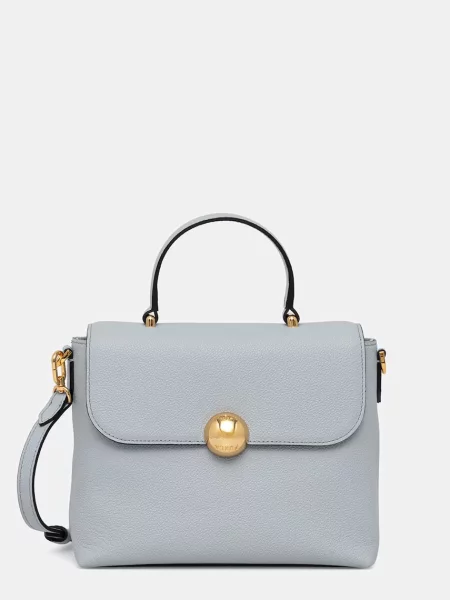 Furla geantă crossbody pentru femei din piele Moonlight S top Handle albastru