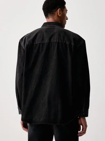 Levi's kurtka koszulowa jeansowa DENAMORE WESTERN czarna