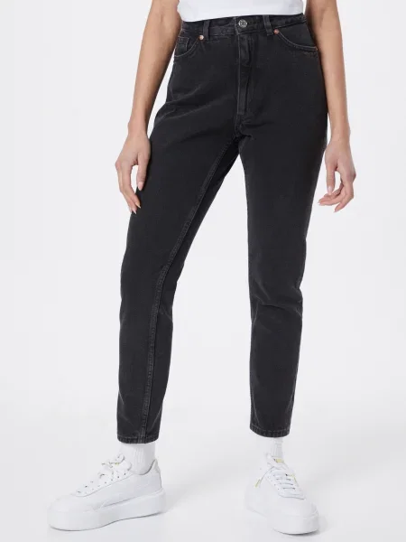 Monki Jeans denim negru