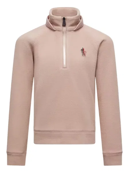 Dětska fleecová mikina Moncler Enfant růžová