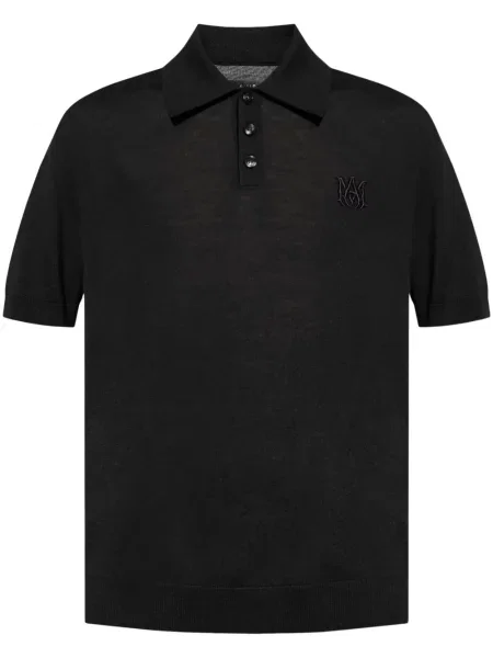 Polo Amiri cu broderie negru