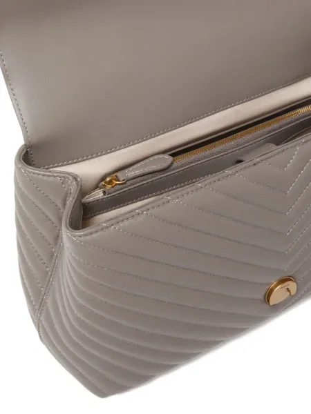 Pikowana torebka Pinko szara