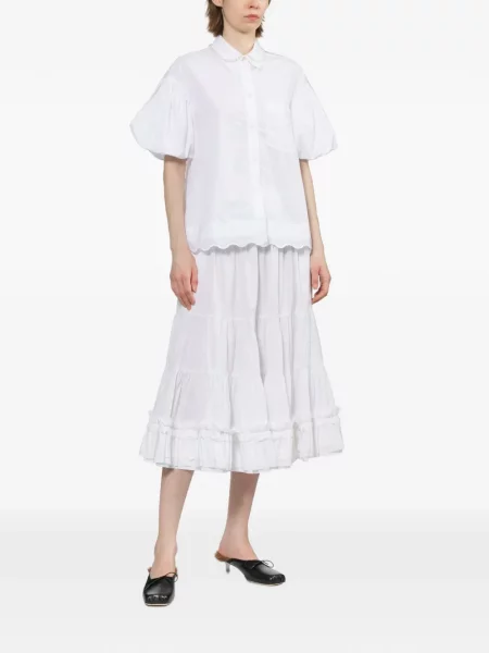 Cămașă Simone Rocha cu broderie alb