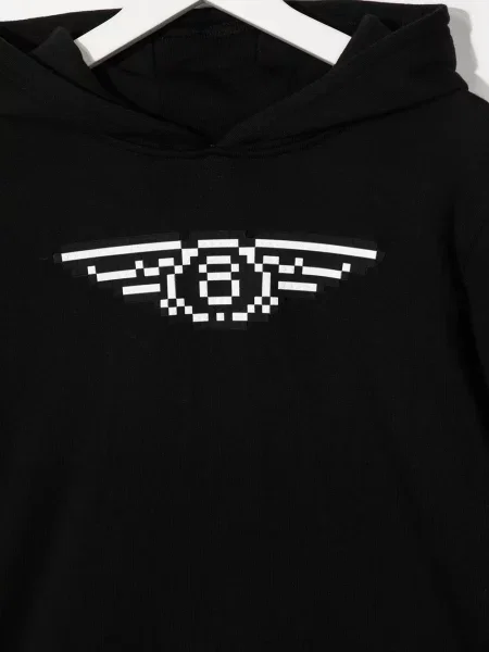 Bluza z kapturem dziecięca Mostly Heard Rarely Seen 8-bit czarna