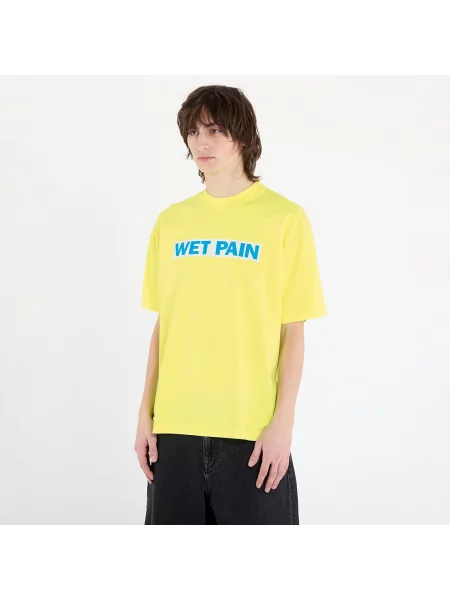 Tricou PLEASURES Wet Pain T-Shirt Neon Yellow S galben