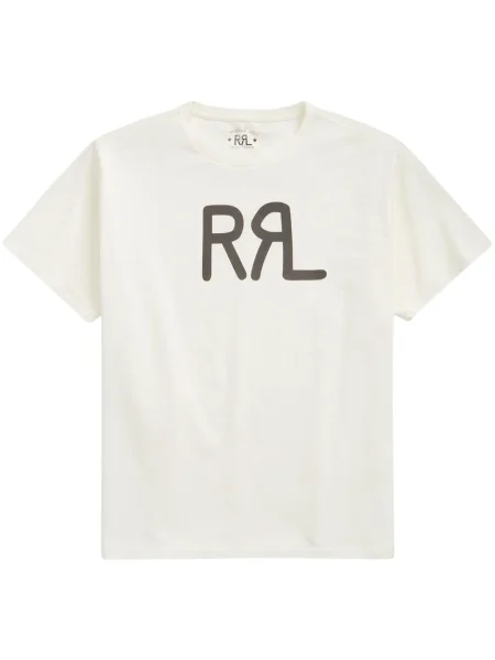 Tricou Ralph Lauren Rrl cu imagine alb