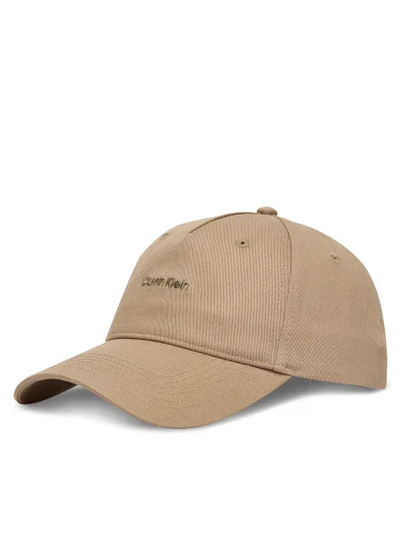 Șapcă Calvin Klein Cotton Twill W/ Hw Cap bej