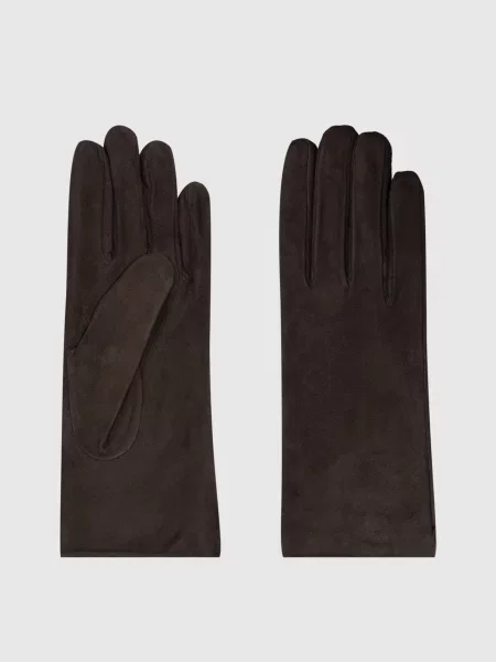 Замшевые перчатки Sermoneta Gloves коричневые