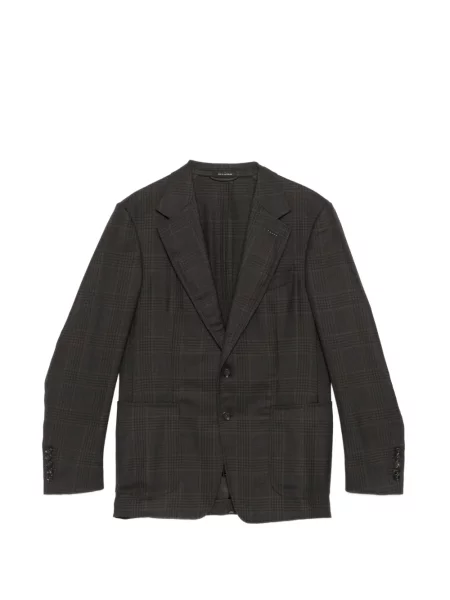 Sacou Tom Ford în carouri maro