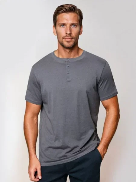 Sinsay koszulka z krótkim rękawem szary