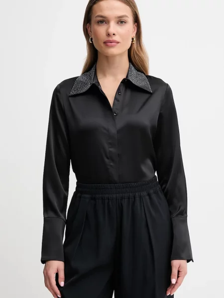 Joseph Ribkoff cămașă cu guler clasic regular negru