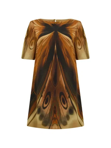 Scurt rochie mini Alberta Ferretti maro