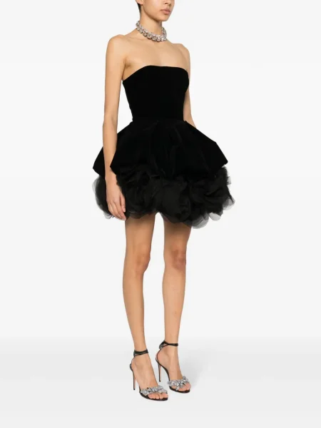 Rochie mini Ana Radu de catifea de costum negru