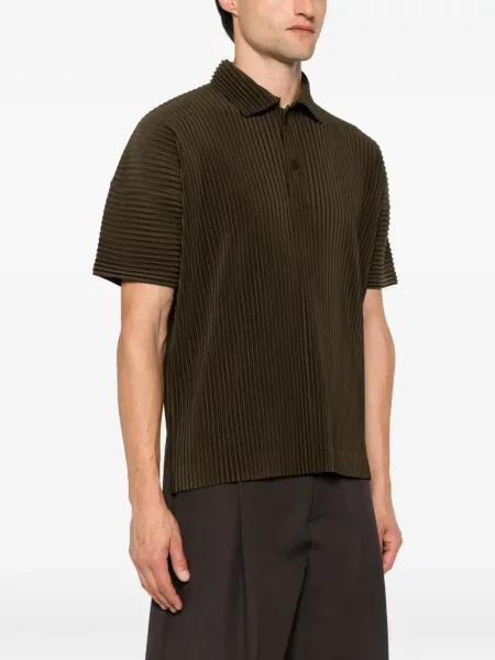 Μικρός polo Homme Plissé Issey Miyake πράσινο