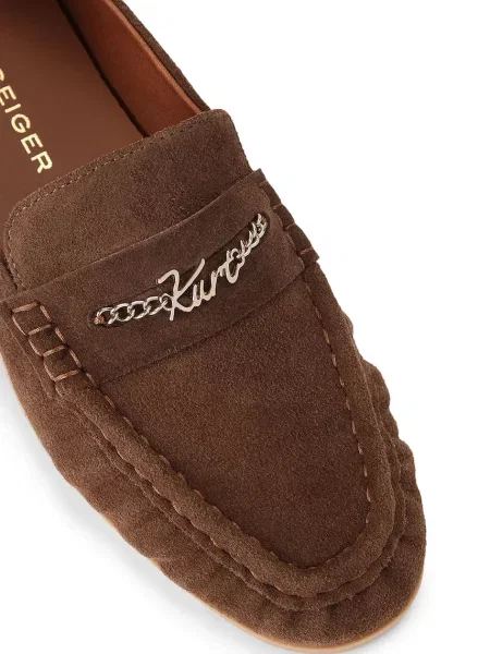 Замшеві мокасини Kurt Geiger London коричневі