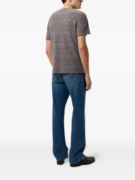 Tricou Missoni cu decolteu rotund gri