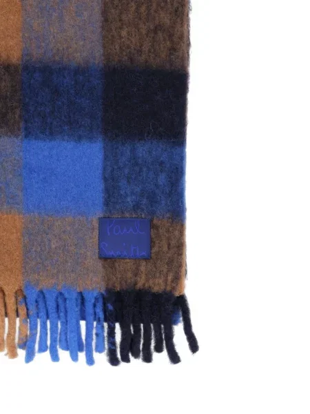 Fular Paul Smith în carouri albastru