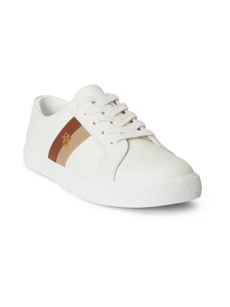 Sneakerși Lauren Ralph Lauren alb