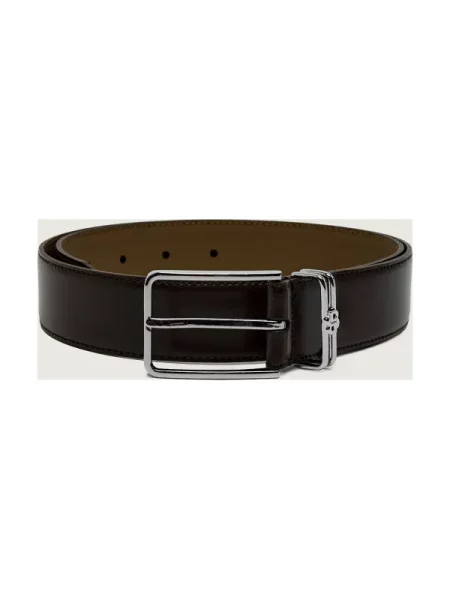 BOSS curea de piele Loop negru
