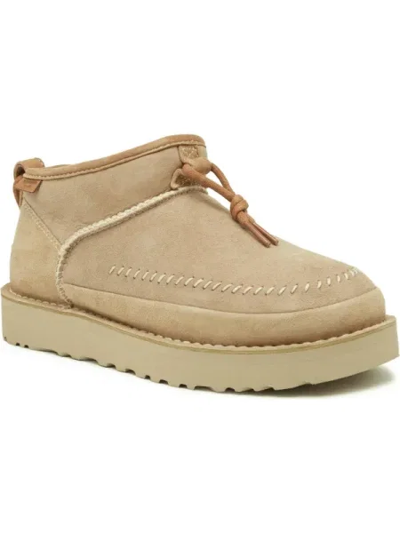 UGG Hótaposó W ULTRA MINI CRAFTED REGENERATE | gyapjú | hasított bőr bézs