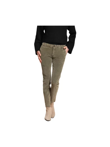 Сhinosy Mason's sztruksowe zielone