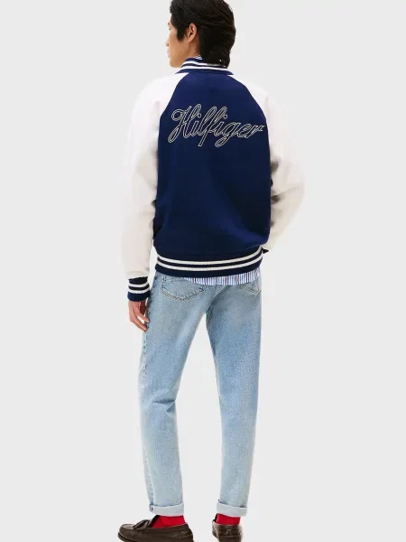 Трикотажний бомбер Tommy Hilfiger синій