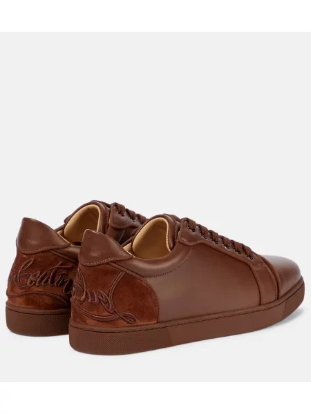 Bőr sneaker Christian Louboutin barna