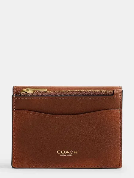 Portofel Coach din piele maro