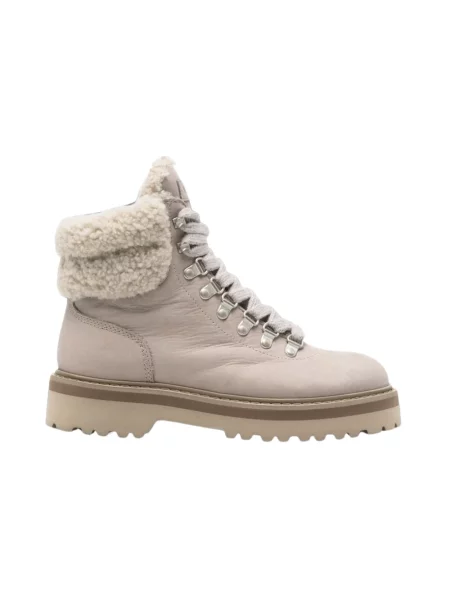 Botki Woolrich skórzane szare