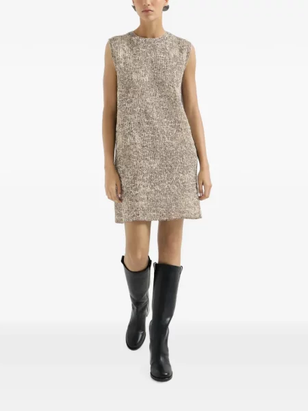 Rochie Brunello Cucinelli cu broderie de lână